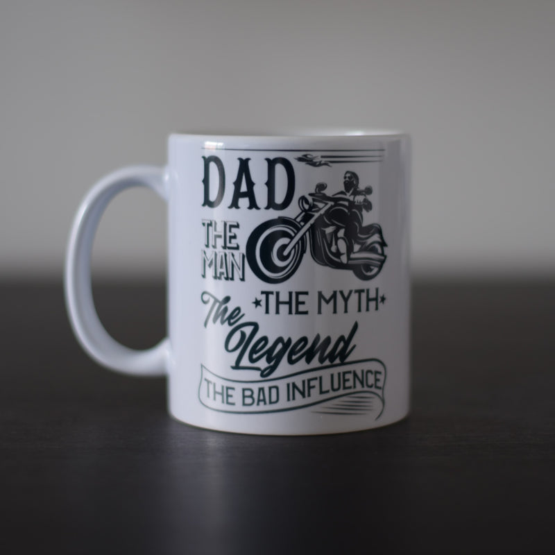Bad Influence Dad Biker Mug