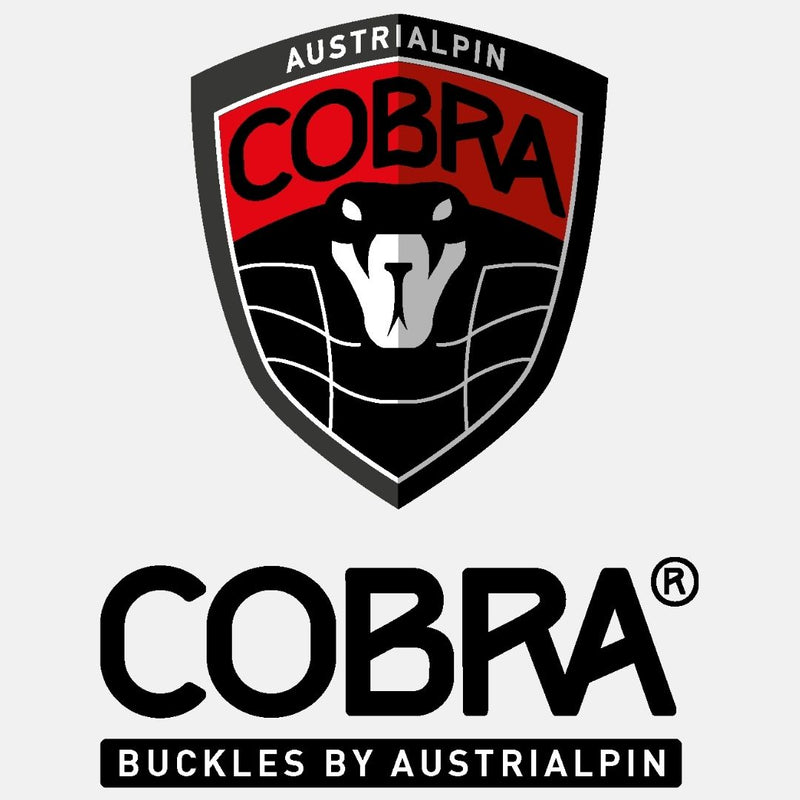 Cobra buckles by AustriAlpin - our bags have the option of including cobra buckles or traditional brass roller buckles