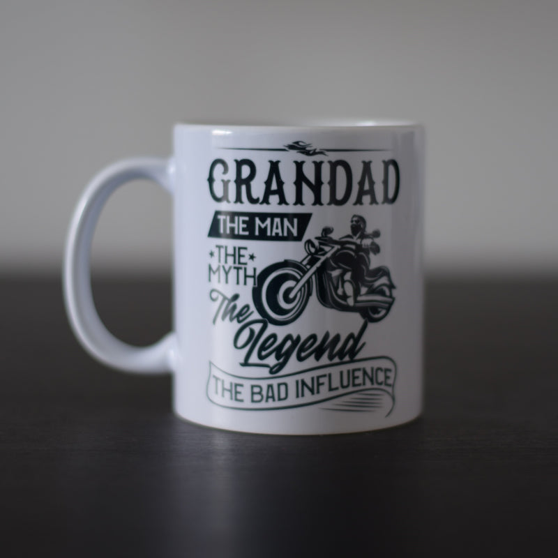 Bad Influence Grandad Biker Mug