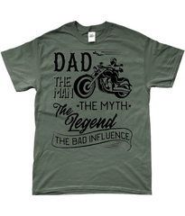 Bad Influence Dad Biker T-Shirt